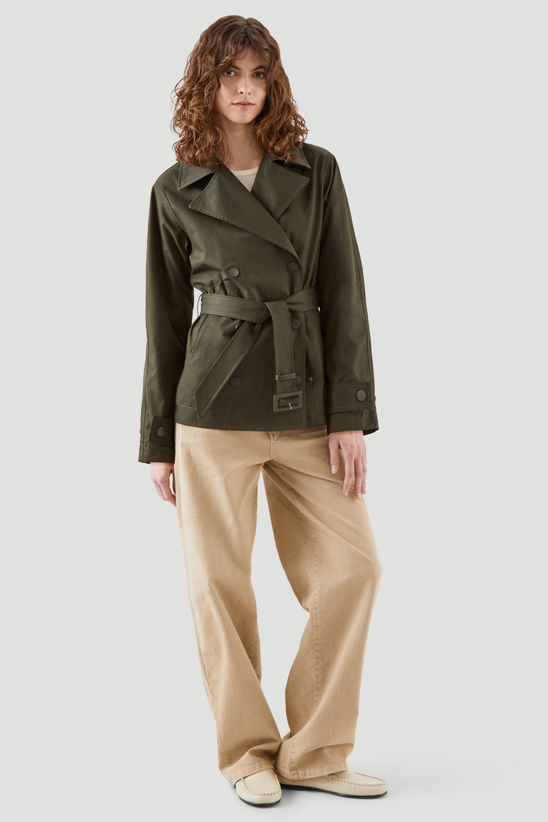 SHORT TRENCH COAT