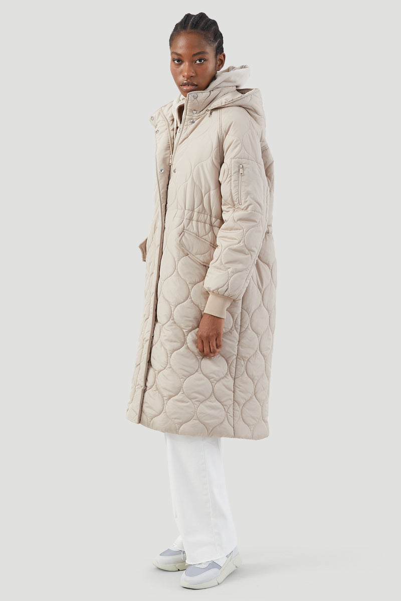 LONGLINE QUILTED COAT